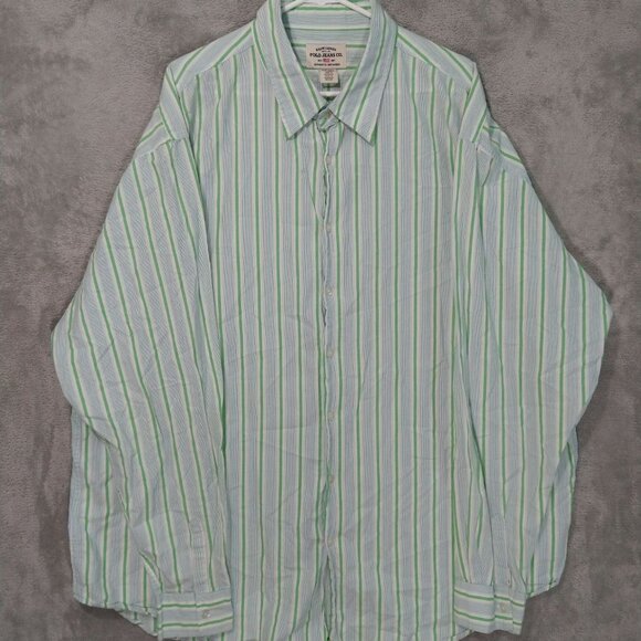 Polo Jeans Co. Other - Polo Jeans Co Ralph Lauren Shirt Mens 3XT Green Striped Long Sleeve Button Up